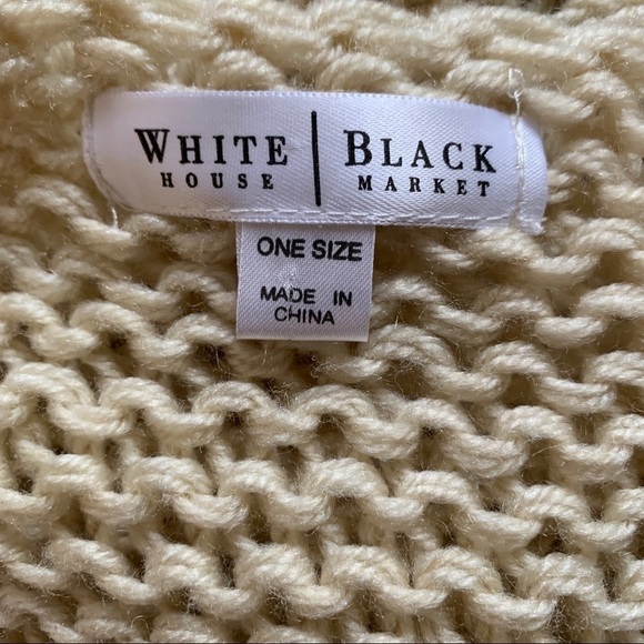 White House Black Market Poncho Shawl One Size - Picture 10 of 11